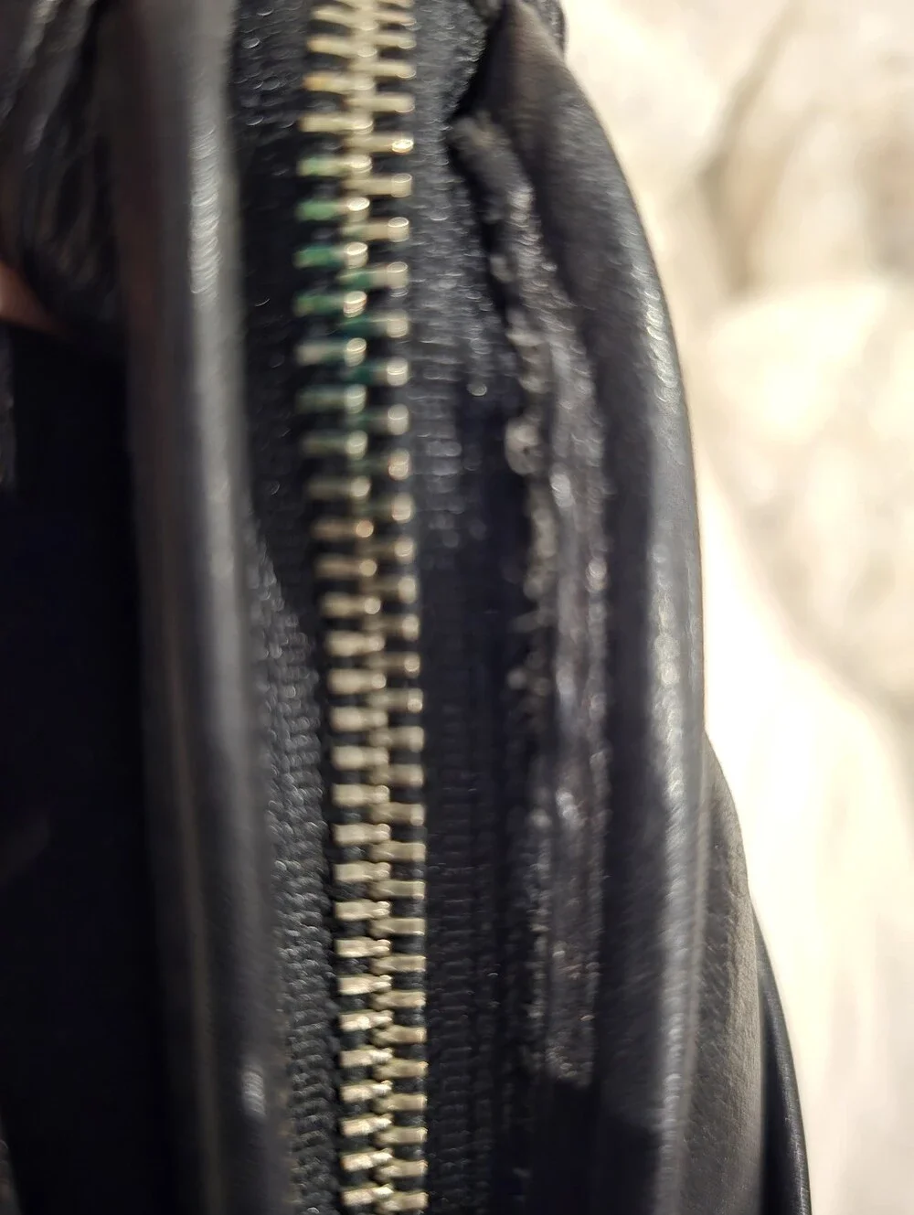 VINTAGE COACH, Black Leather Crossbody Messenger Bag
